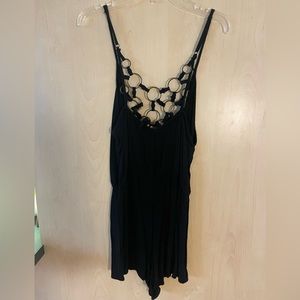 LF Millau black gold circle chain top